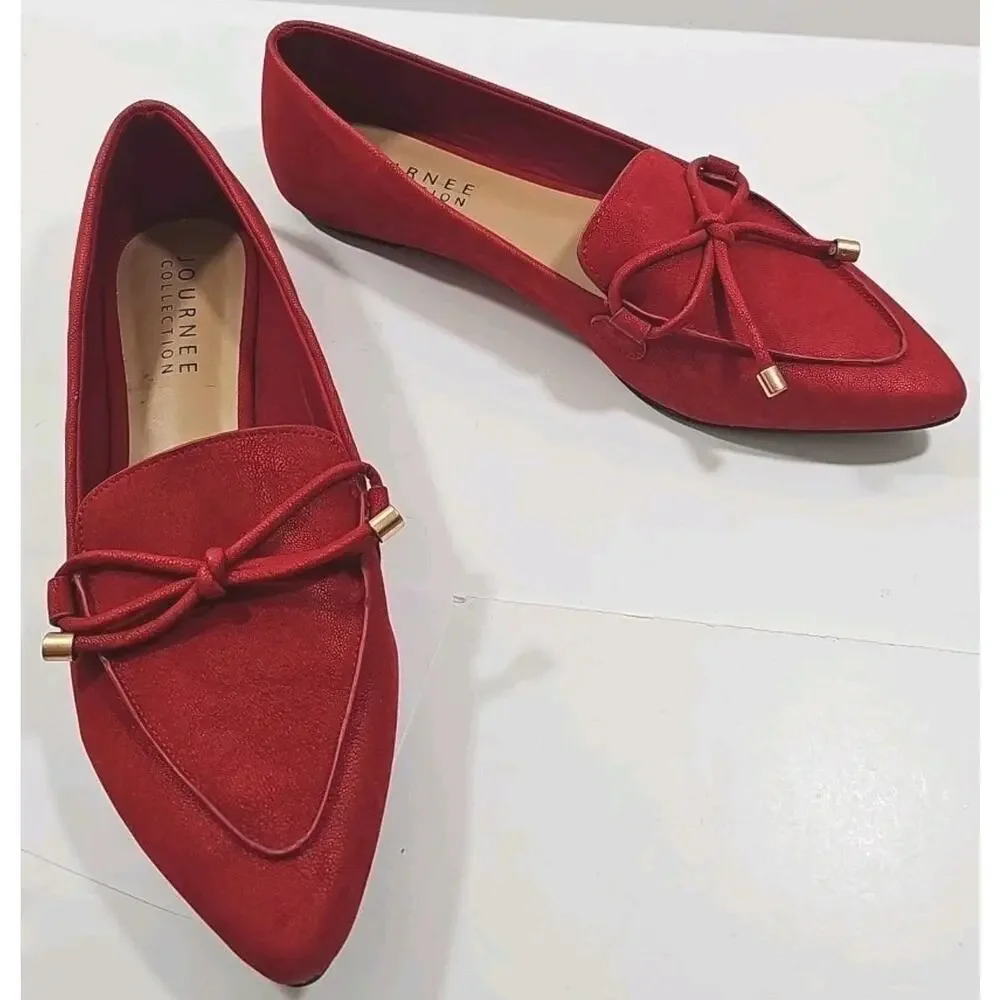 Journee Collection ~Woman Size 12~ Shoes Red Muriel NWOB.